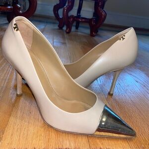 Tory Burch Penelope Metallic Cap- Toe